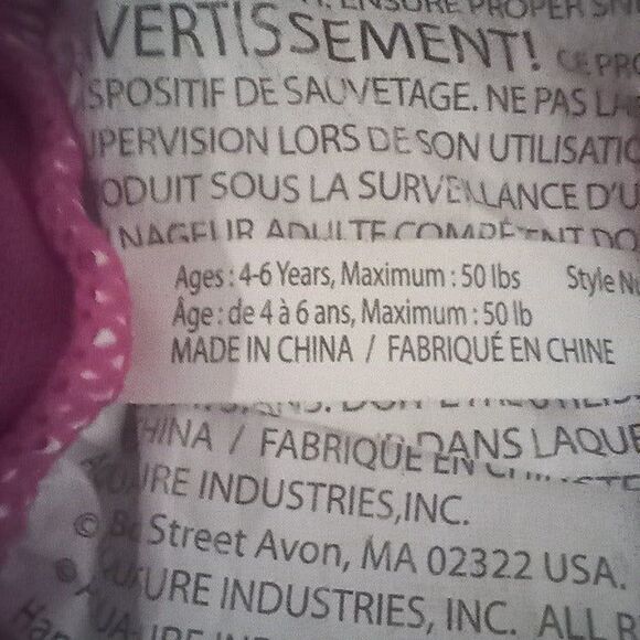 Aqua Leisure Swim School Swimming Training Vest-4 to 6 Yrs-50 lbs Max-UPF50 - Picture 6 of 8